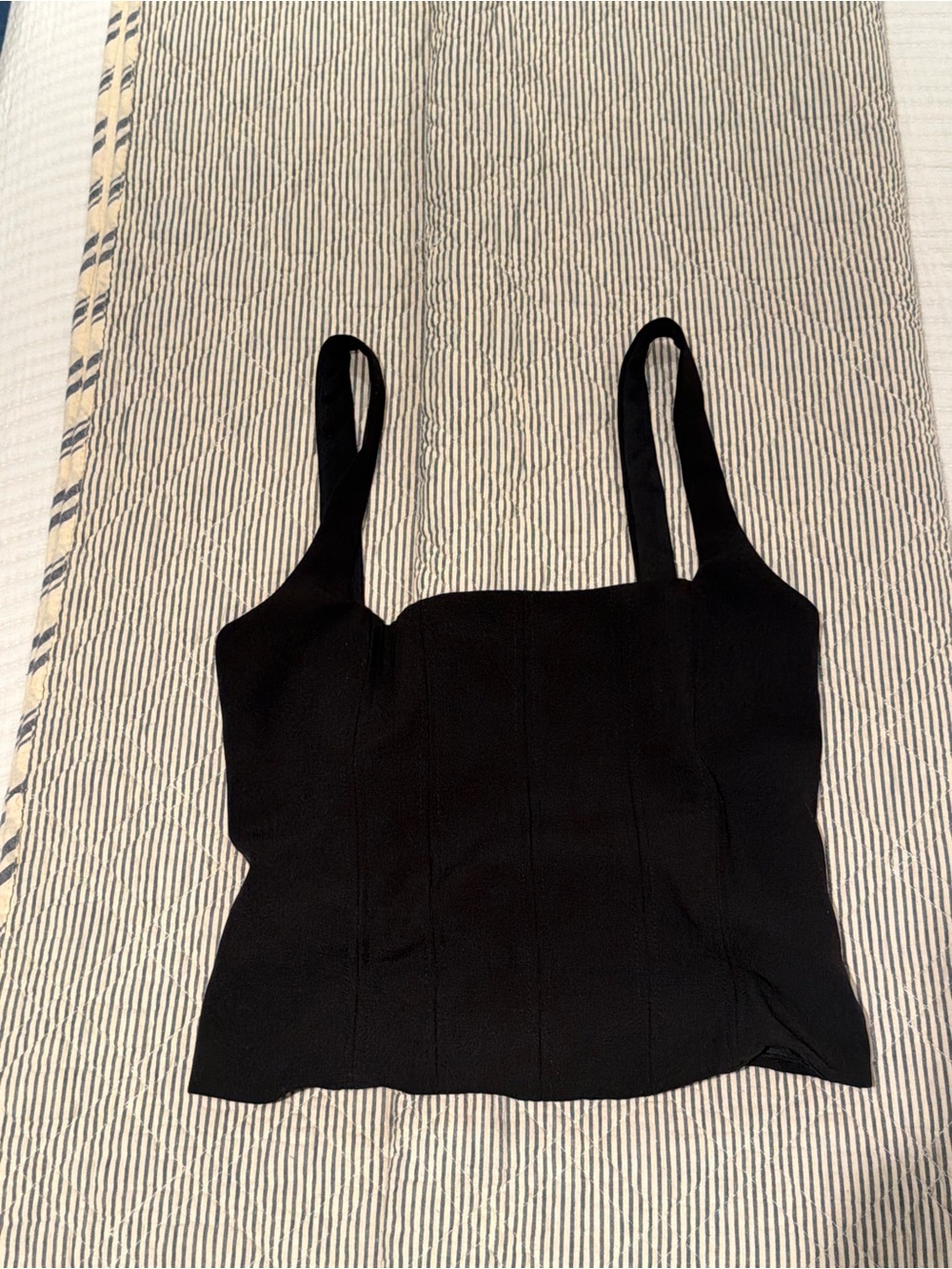 Zara Black Corset Tank Top (size XS)